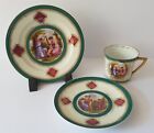 Antique Angelica Kauffman Trio China Tea Cup Saucer & Side Plate