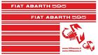 SERIE ADESIVI FIAT ABARTH 595 CON SCORPIONI PER FIANCATE FIAT 500 F/L/R