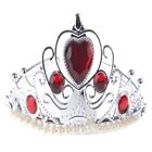 Cerchietto coroncina tiara con diamanti e perle - Silver