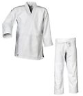adidas Judo-Anzug "Contest" weiß/silberne Streifen - J650 - Judo-Anzug - Judo-Gi