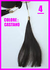 EuroSocap Hair Extension 1 Fascia Folta di Capelli Veri con 4 clip Remy