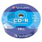 Verbatim CD-R AZO Crystal/Vinyl/Printable 700MB 52x 10/25/50PK SP/JC/SC/Wrapped