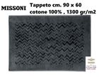 Tappeto MISSONI  , bagno cucina ingresso cm. 90 x 60 , 100% cotone , double face