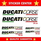 Kit 6 Adesivi DUCATI CORSE MOTO CARENA CODONE SERBATOIO decal sticker