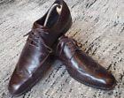 Genuine Gucci brown leather brogues 101729, size EU 42, UK 8