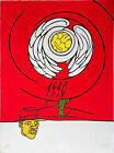 Valerio ADAMI "Firenze" , 1990 serigrafia originale firmata