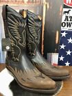 Stivali in pelle Botas Calero texani western cowboy boots Pull Land brown