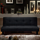 Divano letto moderno 164x78 nero microfibra soggiorno sofa arredi interni |w3