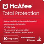 McAfee Total Protection  10 PC 1 ANNO