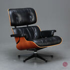 Vitra Eames Lounge Chair XL Palisander Leder Sessel Schwarz 2012 schöne Patina