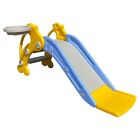 Scivolo Giraffa giallo/blu in plastica per bambini piccoli da giardino e camera