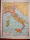 Cartina Geografica, Italia Politica e Fisica scala 1:4 200 000 Fronte-Retro