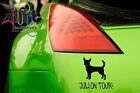 A 472 - Name  kurzhaar Chihuahua on tour! Hund Hunde Aufkleber KFZ Sticker