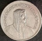 Svizzera Grossa Moneta Argento  5  Franchi  1953 Circolata