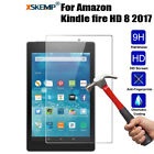 Amazon Kindle fire HD 8 2017 8.0 in Tempered Glass Screen Protector Anti Shatter