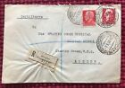 ITALY - 1939 REGISTERED COVER TO LONDON UK with 75c & 2l SG 248 & 252