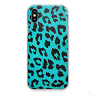 BLUE LEOPARD PRINT PHONE CASE ANIMAL PRINT HARD COVER FOR APPLE/SAMSUNG/HUAWEI