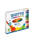 Giotto Turbo Color Pennarelli In Astuccio Da 36 Colori, Multicolore