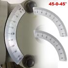 Metallo 45-0-45 ° Goniometro Righello scala  Fresatrice