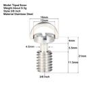 3/8" Stanless Steel Captive Screw with D-Ring 17mm Long for Camera Tripod  Cage