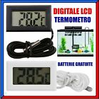 Termometro Digitale LCD con Sonda per Acquario Frigo Misura Temperatura Ambiente