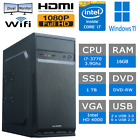 PC FISSO COMPUTER DESKTOP i7-3770 RAM 16GB SSD 1TB DVD WIN 11 OFFICE 2021