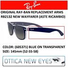 Original Replacement Arms RB2132 605371 BLUE Ray-Ban NEW WAYFARER Aste Spare