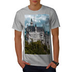 Wellcoda Germany Castle Mens T-shirt, Bavaria Graphic Design Printed Tee