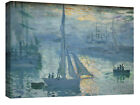 Quadri moderni cm 100x70 Monet Aurora mare quadro stampa tela canvas