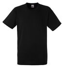 Men s Heavy Cotton Tee - Fruit of the Loom Plain Casual short seeve T-shirt Top