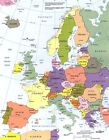 cartina geografica europa politica dimensioni 40x50 completa di appendino