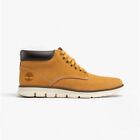 Timberland BRADSTREET Mens Leather Pull-On Comfy Recycled Chukka Boots Wheat