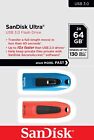 SanDisk 64 GB Ultra Unità flash USB 3.0, fino a 130 MB/sec, 2 Chiavette USB