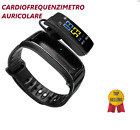 Smartwatch orologio Bluetooth cardiofrequenzimetro da polso con auricolare sport