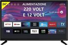 SMART TV  LED ANDROID SINUDYNE 24 POLLICI SI24A2250SM WI-FI DVBT-2/C/S2 12V