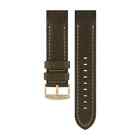 Vostok Europe ANCHAR BROWN & WHITE LEATHER STRAP 24mm - BRONZE BUCKLE