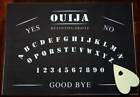 Tavola Ouija nera semplice sedute spiritiche e istruzioni multilingue planchette