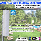 Antenna WiFi esterno alta potenza condivisione Internet ovunque, ampio raggio