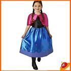 Costume Carnevale Ragazza Bambina Vestito Principessa Anna Frozen  5/8 anni