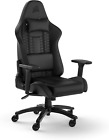 TC100 Relaxed-Rivestimento in Similpelle Gaming Chair, Nero