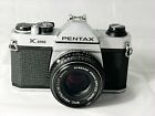 Pentax K1000 film camera & 50mm F1.7 Lens, New Seals Meter Works, Superb Cond.