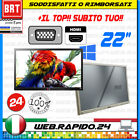 PC MONITOR SCHERMO LCD 22" (DELL,HP) VGA DVI DISPLAY DESKTOP FULL HD BUONO 19 20