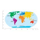 Mappa del mondo dei continenti educativo Adesivo Murale WS-45487