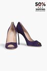 RRP€540 CASADEI Suede Leather Court S hoes US6 EU36 UK3 Blade Heel Made in Italy