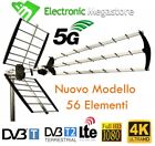 ANTENNA TV DIGITALE TERRESTRE UHF ALTO GUADAGNO 56 ELEMENTI LTE-4G 5G 4K SUPER56