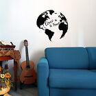 wall stickers adesivi murali planisfero mappamondo mondo viaggi trip love b0133
