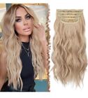 FESHFEN 4 Piece Clip in Hair Extensions  20" Honey Blonde Mixed