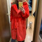Trendy Women s Rabbit Fur Coat with Loose Lapel Perfect for Cold Weather