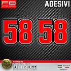 Adesivi Stickers 58 Supersic Tribute Marco Simoncelli Legend Moto Gp Memories