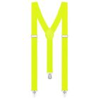 Colorato Donna & Uomo Forma di Y Bretelle Neon & Tinta Unita Elastico Con 3 Clip